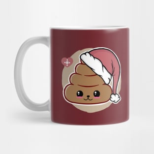 Kawaii Christmas Poop Mug
